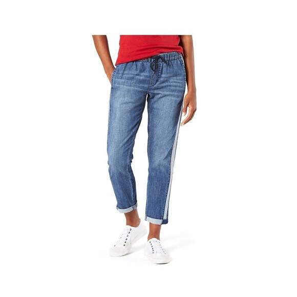 Levi's Blue Jeans with White Stripe - Picture 2 of 11